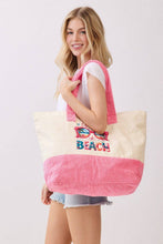 Load image into Gallery viewer, MB0345 Sunglasses Life Is Better At The Beach Terry Tote Bag - South Main Boutique