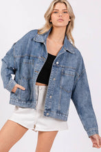 Load image into Gallery viewer, WASHED DENIM JACKET