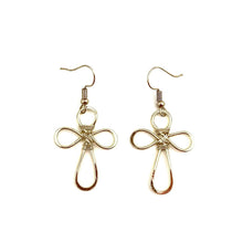 Load image into Gallery viewer, Gold Rounded Cross