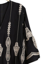 Load image into Gallery viewer, JP6010 Berkley Embroidered Cover Up Dress With Tassel Ties - South Main Boutique