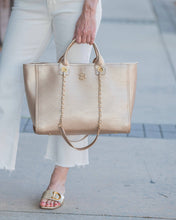 Load image into Gallery viewer, Missy Tote Woven Gold