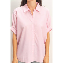 Load image into Gallery viewer, Striped SS Button PINK