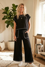 Load image into Gallery viewer, Contrast Stitch Black Set