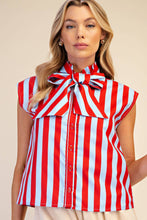 Load image into Gallery viewer, Bow Red Blue