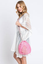 Load image into Gallery viewer, Sol Multi Color Women's Shoulder Bag with Aztec Strap: Pink - South Main Boutique