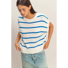 Load image into Gallery viewer, Blue Striped Knit