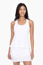Load image into Gallery viewer, Racerback White - South Main Boutique