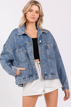 Load image into Gallery viewer, WASHED DENIM JACKET