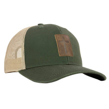 Load image into Gallery viewer, Leather Cross Olive/Tan