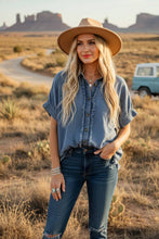 Load image into Gallery viewer, Frayed Trim Denim