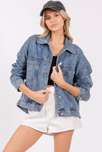 Load image into Gallery viewer, WASHED DENIM JACKET