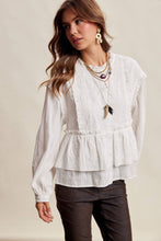 Load image into Gallery viewer, Embroidered Peplum