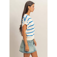 Load image into Gallery viewer, Blue Striped Knit