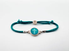 Load image into Gallery viewer, Tap To Pray™Turquoise Cross