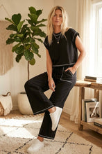 Load image into Gallery viewer, Contrast Stitch Black Set
