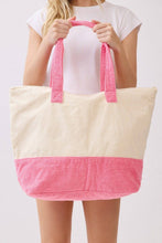 Load image into Gallery viewer, MB0345 Sunglasses Life Is Better At The Beach Terry Tote Bag - South Main Boutique