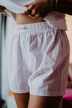 Load image into Gallery viewer, Pink & Blue Striped Boxers