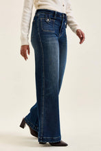 Load image into Gallery viewer, "LUX" Retro Front Tab Closure DK Indigo
