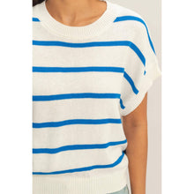Load image into Gallery viewer, Blue Striped Knit