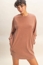Load image into Gallery viewer, Sweatshirt Dress CHESTNUT
