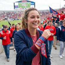 Load image into Gallery viewer, Skinny Scarf – Ole Miss Rebels