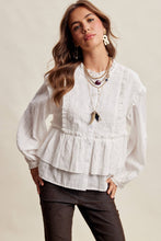 Load image into Gallery viewer, Embroidered Peplum