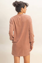 Load image into Gallery viewer, Sweatshirt Dress CHESTNUT