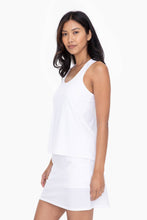 Load image into Gallery viewer, Racerback White - South Main Boutique