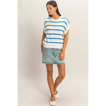 Load image into Gallery viewer, Blue Striped Knit