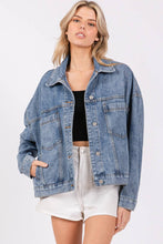 Load image into Gallery viewer, WASHED DENIM JACKET