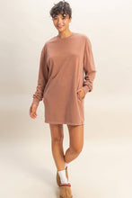 Load image into Gallery viewer, Sweatshirt Dress CHESTNUT