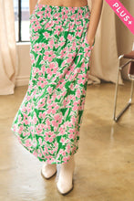 Load image into Gallery viewer, FLORAL PLUS MIDI SKIRT

