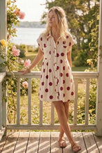 Load image into Gallery viewer, Polka Dot Dress BURGUNDY
