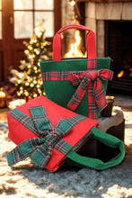 Load image into Gallery viewer, Christmas Bag w Plaid Blow
