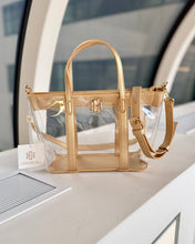 Load image into Gallery viewer, Molly Clear Mini Tote Gold
