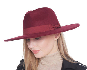 Burgundy Fedora