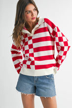 Load image into Gallery viewer, Bethany Red/White
