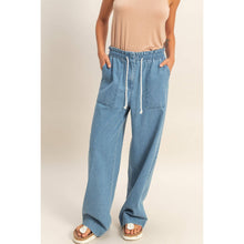 Load image into Gallery viewer, Wide-Leg Denim Pants
