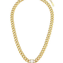 Load image into Gallery viewer, CHAIN WITH DIAMOND PENDANT NECKLACE
