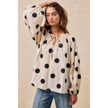 Load image into Gallery viewer, POLKA DOT BALLOON SLEEVE
