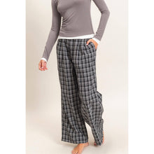 Load image into Gallery viewer, Black Plaid Pants
