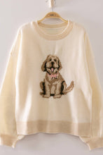 Load image into Gallery viewer, Cute Dog Intarsia Ivory
