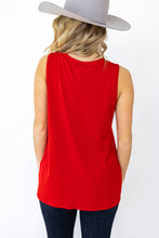 Load image into Gallery viewer, Red Ribbed Tank
