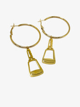 Load image into Gallery viewer, State Cowbell Hoops
