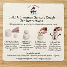 Load image into Gallery viewer, Build a Snowman Dough Jar
