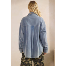Load image into Gallery viewer, French Terry Denim Jacket

