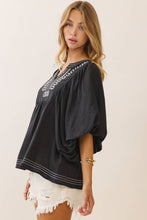 Load image into Gallery viewer, Embroidered V-neck
