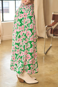 FLORAL PLUS MIDI SKIRT