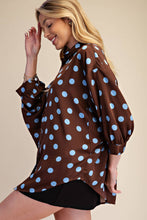 Load image into Gallery viewer, Polka Dot BROWN BLUE
