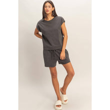 Load image into Gallery viewer, Crew &amp; Shorts Set BLK - South Main Boutique
